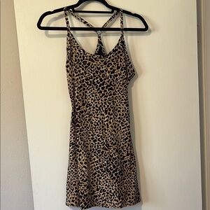 Outdoor Voices Leopard Print Athletic Dress XS